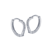Silver Hoop Earring HO-2595